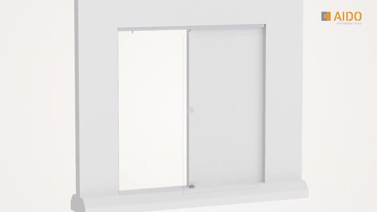 XL C 7332 Frameless Single Sliding 2 way soft closing system